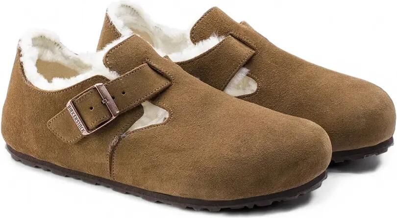 Birkenstock London lammy schoenen met gespsluiting Bruin - Foto 5