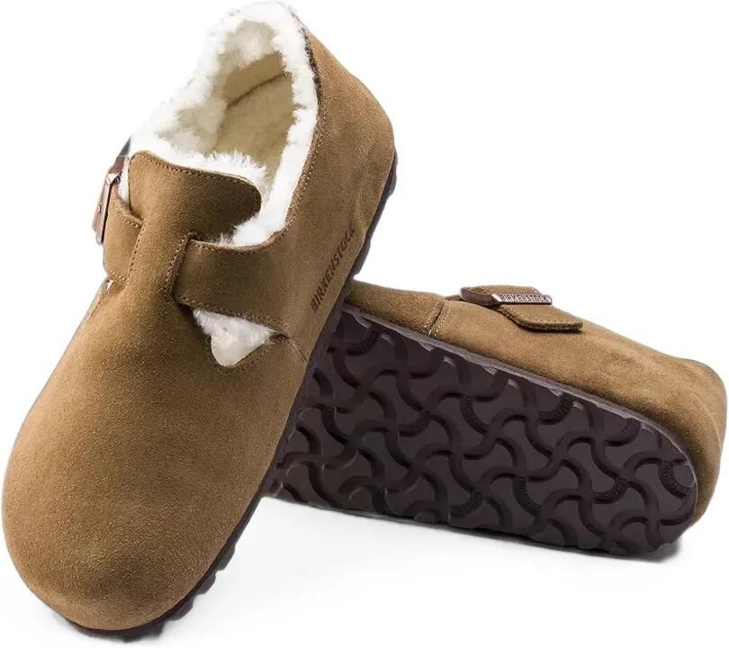 Birkenstock London lammy schoenen met gespsluiting Bruin - Foto 3