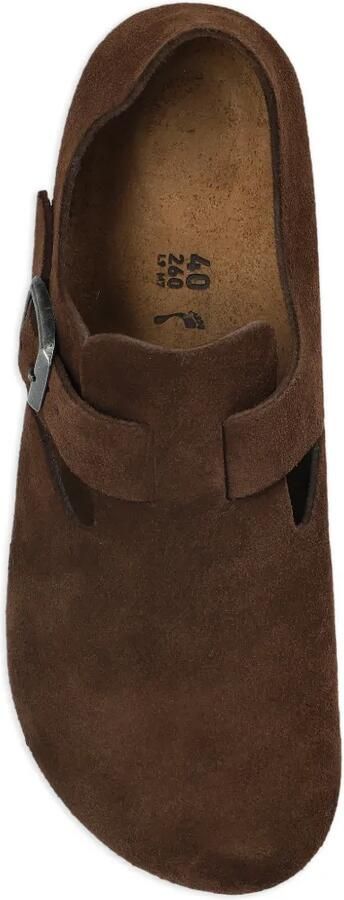 Birkenstock London suède sandalen Bruin