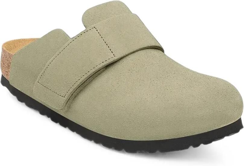 Birkenstock Luma suède muiltjes met klittenband Groen - Foto 3