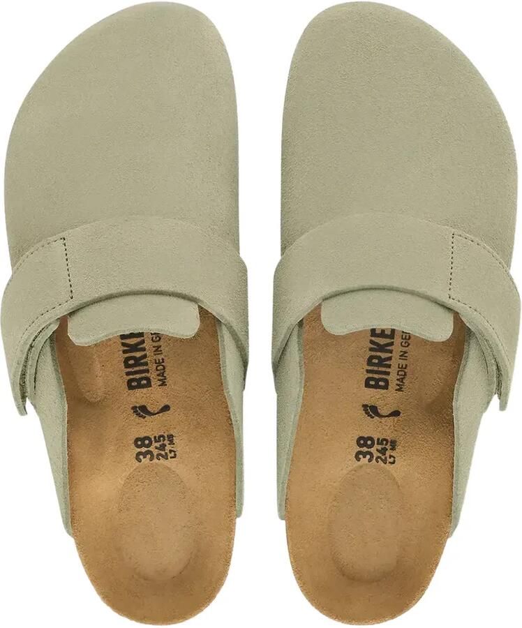Birkenstock Luma suède muiltjes met klittenband Groen - Foto 2