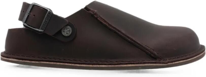 Birkenstock Lutry Premium leren muiltjes Bruin