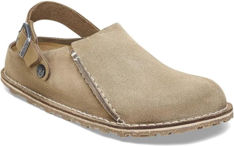 Birkenstock Lutry Premium suède muiltjes Beige