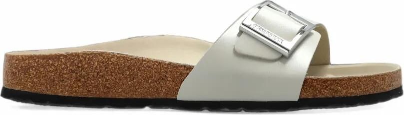Birkenstock Madrid Droplet sandalen met gesp Beige