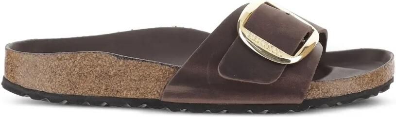 Birkenstock Madrid sandalen met gesp Bruin