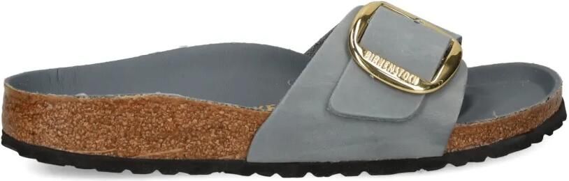 Birkenstock Madrid sandalen met gesp Grijs