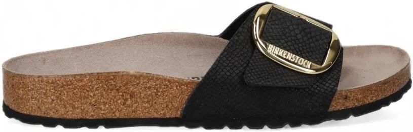 Birkenstock Madrid sandalen met gesp Zwart
