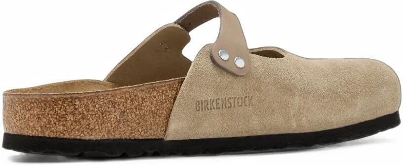 Birkenstock Maria suede leather clogs Beige - Foto 4