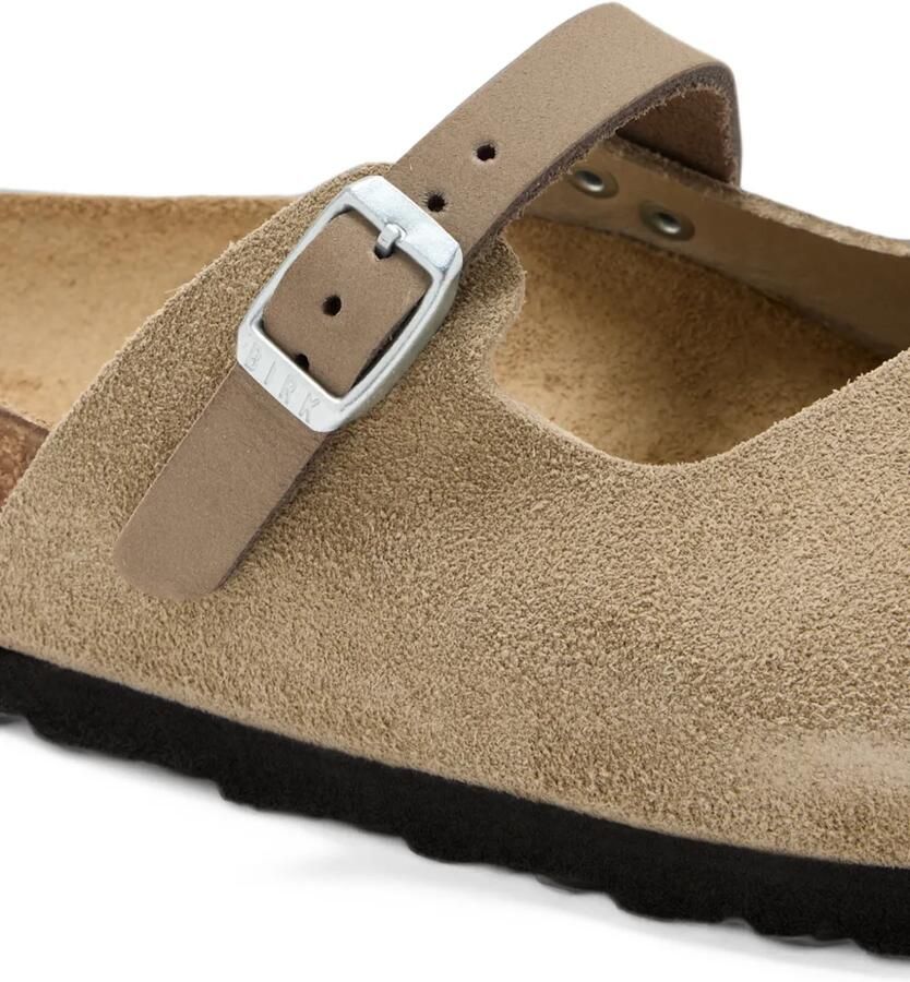 Birkenstock Maria suede leather clogs Beige - Foto 2