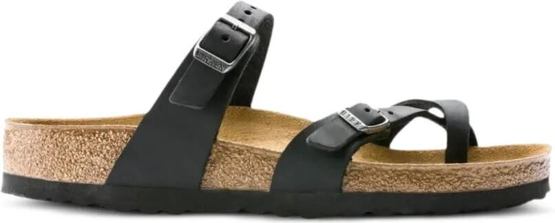 Birkenstock Mayari leren sandalen Zwart