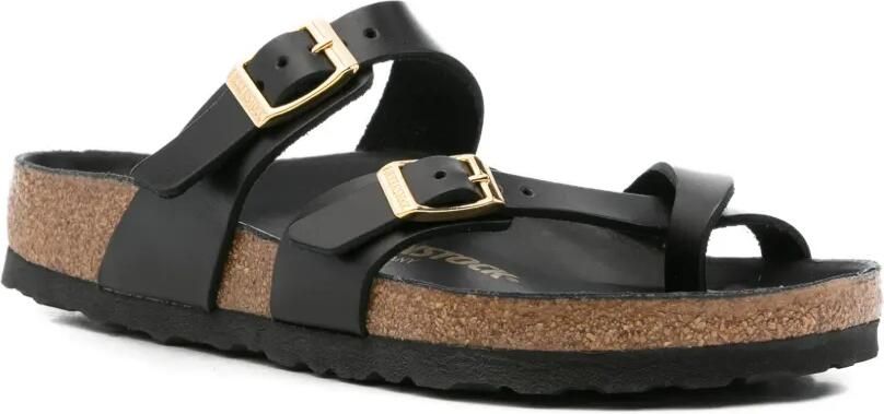 Birkenstock Mayari sandalen met teenbandje Zwart