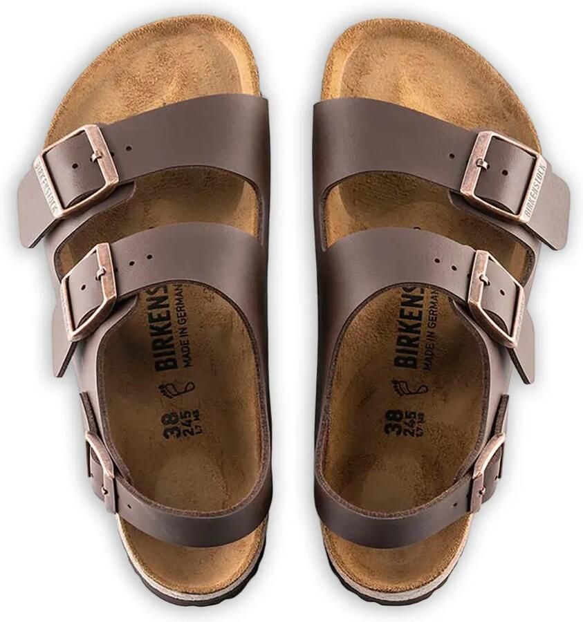 Birkenstock Milano sandalen met gespsluiting Bruin - Foto 2