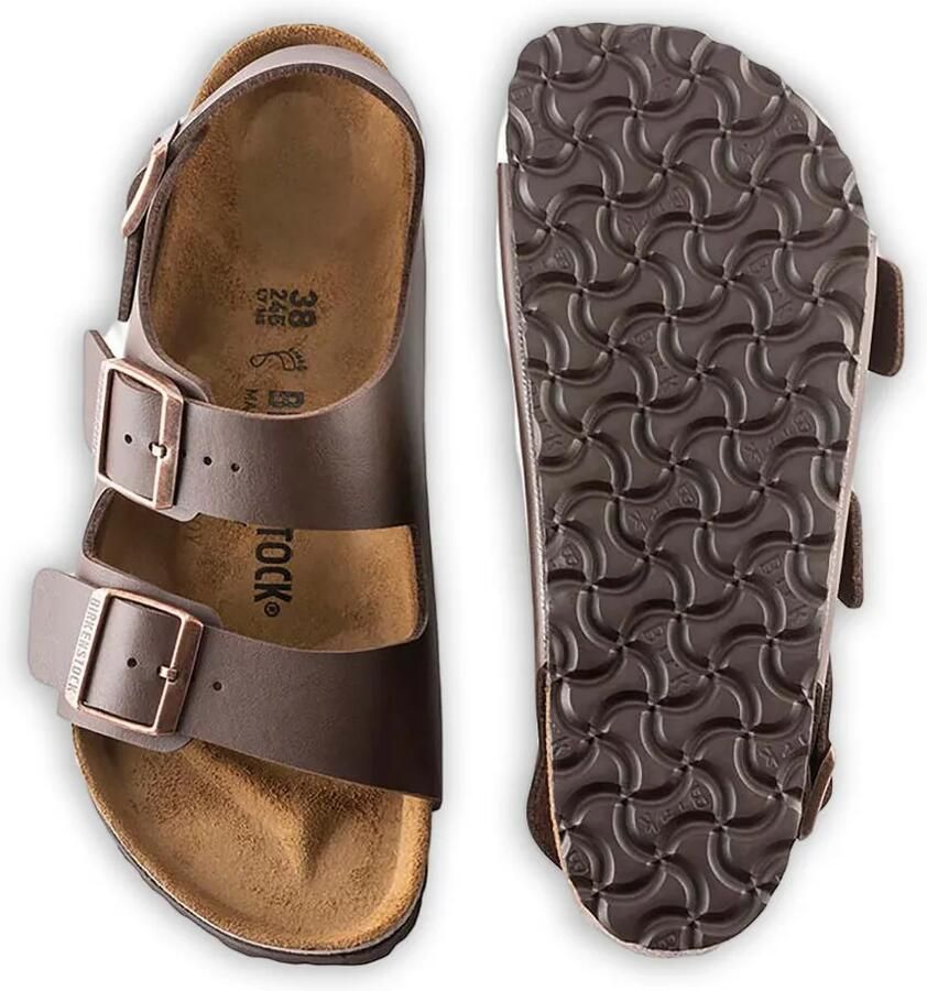 Birkenstock Milano sandalen met gespsluiting Bruin - Foto 3