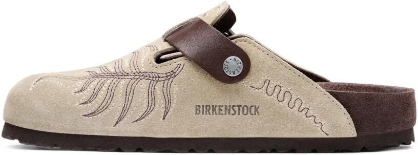 Birkenstock Muiltjes met geborduurde gesp Beige - Foto 3