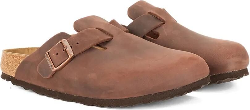 Birkenstock Muiltjes met gespbandje Bruin - Foto 4