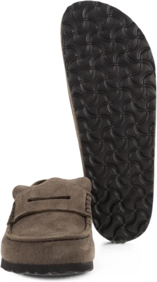 Birkenstock Naples kalfssuède muiltjes Bruin - Foto 2
