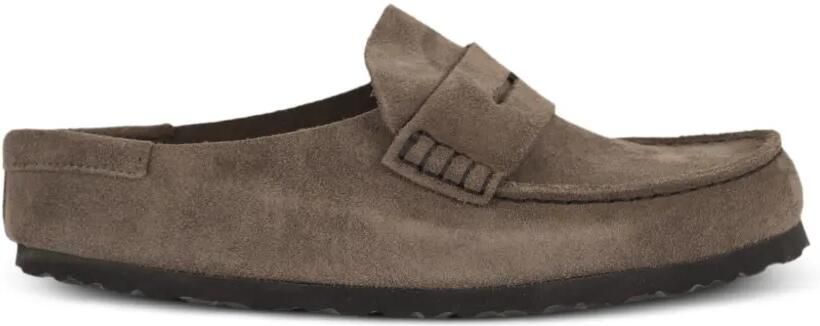 Birkenstock Naples kalfssuède muiltjes Bruin - Foto 5