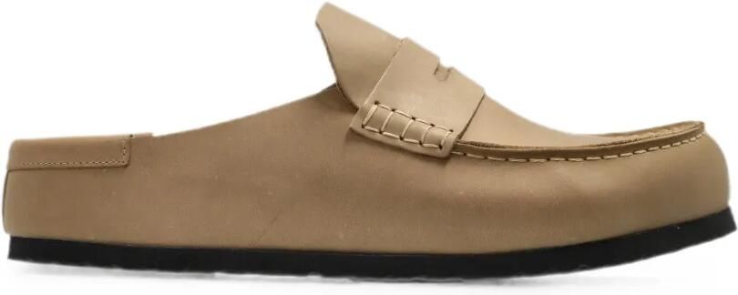 Birkenstock Naples leren loafers Beige