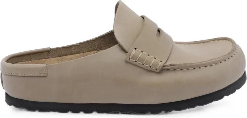 Birkenstock Naples leren muiltjes Beige