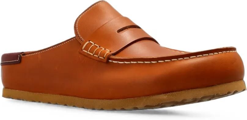 Birkenstock Naples muiltjes met dubbele stiksels Bruin - Foto 3