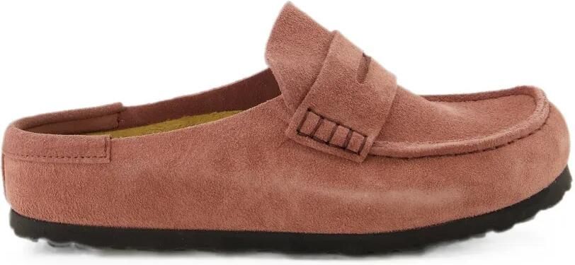 Birkenstock Naples suède sandalen Roze