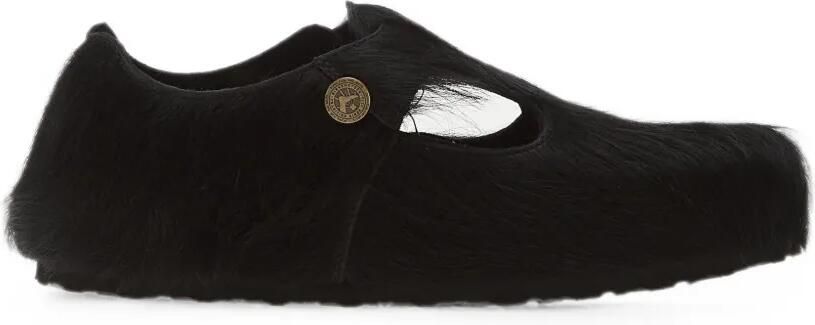 Birkenstock Paris The Rebel slippers van imitatiebont Zwart