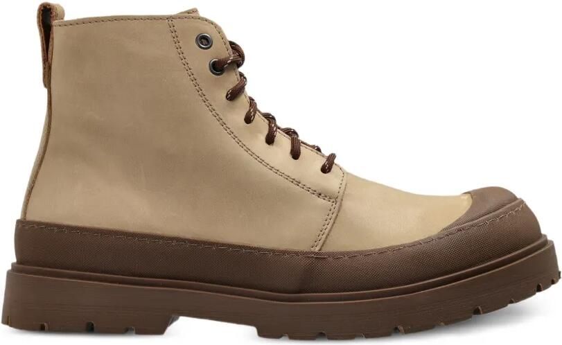 Birkenstock Prescott enkellaarzen met veters Beige