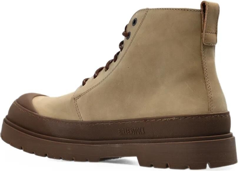 Birkenstock Prescott enkellaarzen met veters Beige - Foto 3