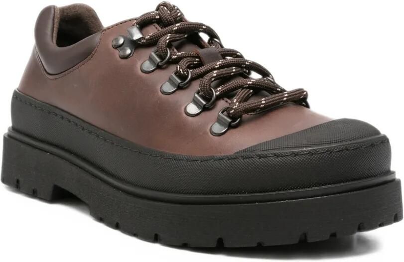 Birkenstock Prescott lace-up leather sneakers Bruin - Foto 2