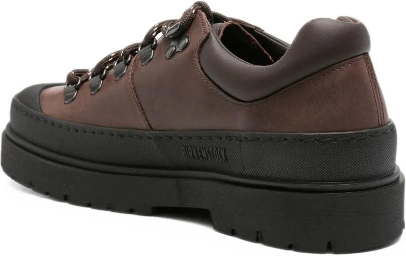 Birkenstock Prescott lace-up leather sneakers Bruin - Foto 3