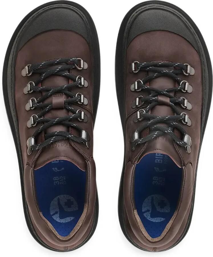 Birkenstock Prescott leren veterschoenen Bruin - Foto 2