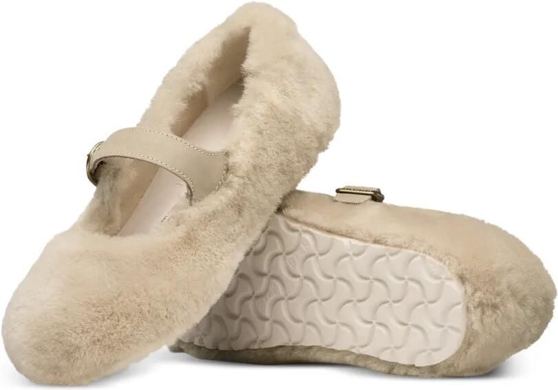 Birkenstock Santa Clarita ballerina's met gespbandje Beige - Foto 2