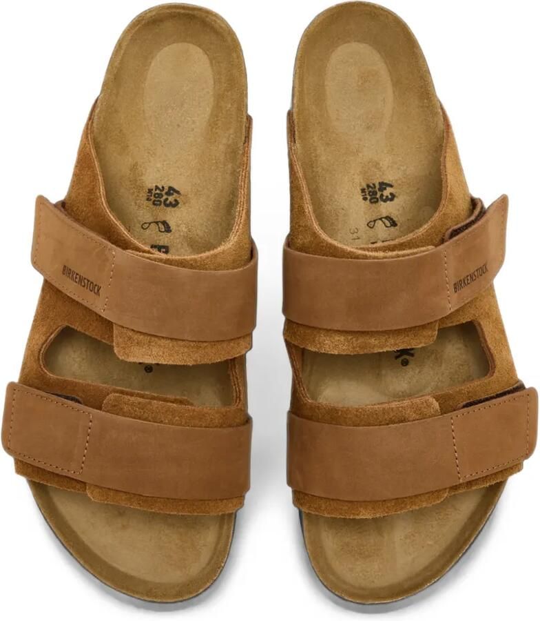 Birkenstock Sandalen met klittenband Bruin