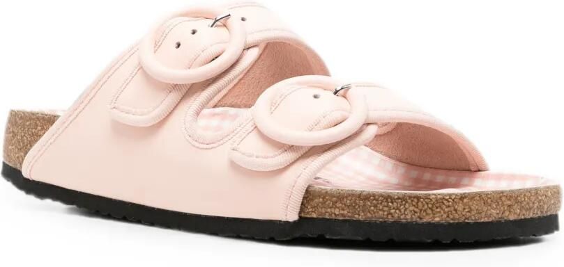 Birkenstock Slippers met logo-reliëf Roze - Foto 3