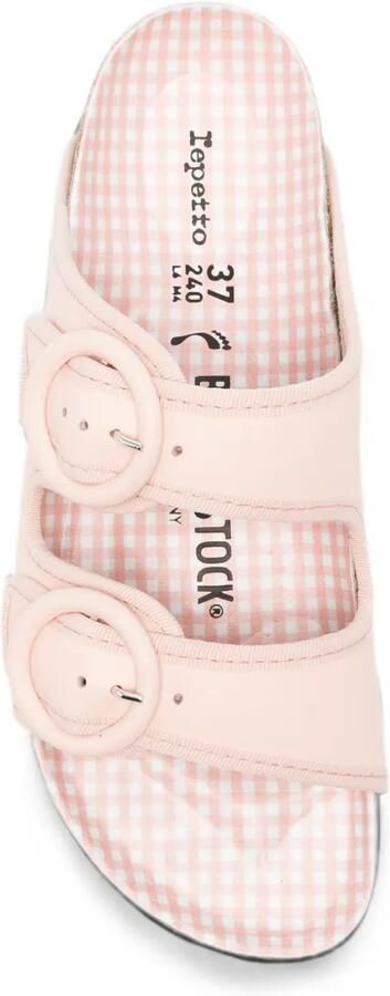 Birkenstock Slippers met logo-reliëf Roze - Foto 2
