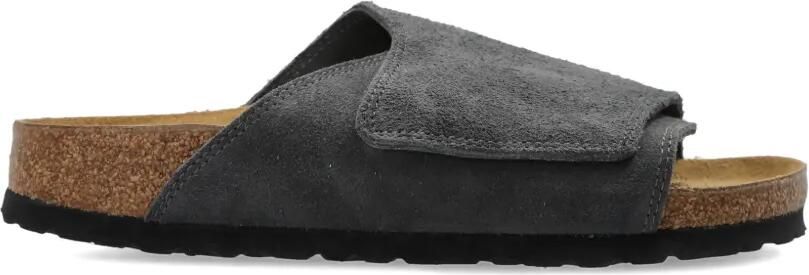Birkenstock Solana suède leren sandalen Grijs