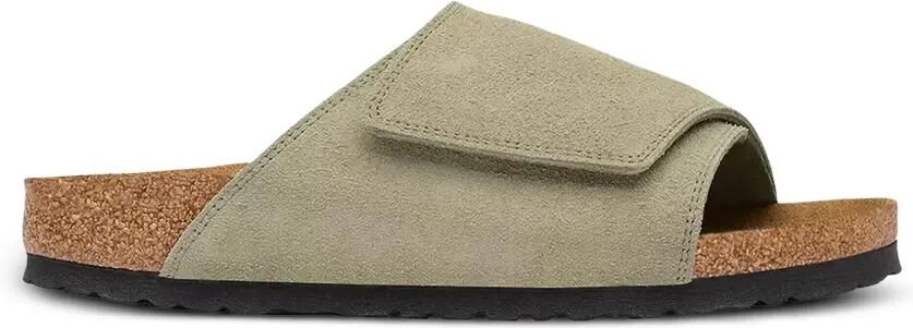 Birkenstock Solana suède sandalen met klittenband Groen