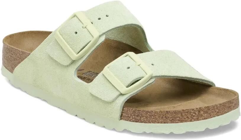 Birkenstock Suède sandalen met dubbele gesp Groen - Foto 3