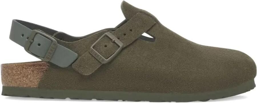 Birkenstock Tokio klompen met gesp Groen