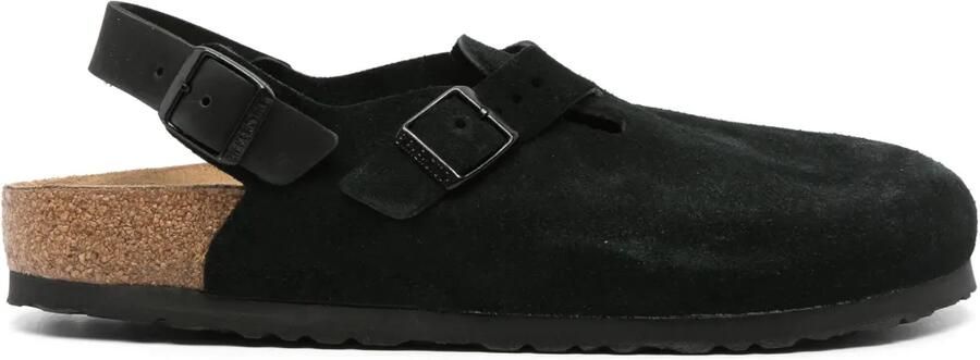 Birkenstock Tokyo II suède slippers Zwart