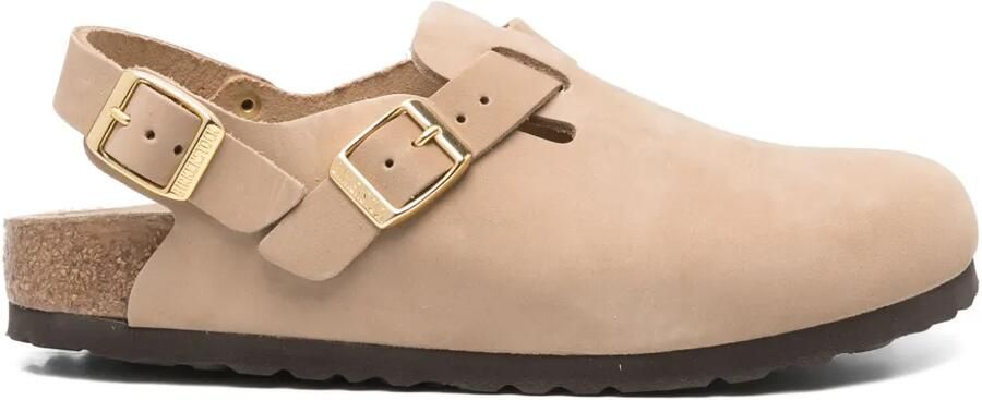 Birkenstock Tokyo muiltjes met gesp Beige