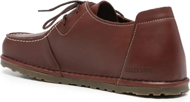 Birkenstock Utti Lace leren sneakers met contrasterende stiksels Bruin - Foto 3