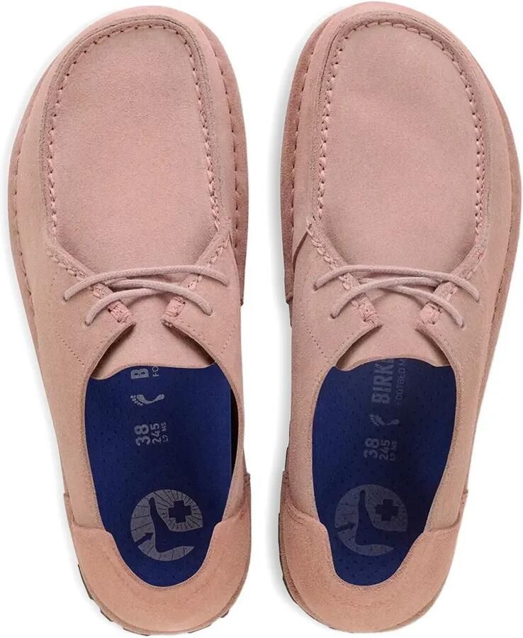 Birkenstock Utti suède veterschoenen Roze - Foto 2