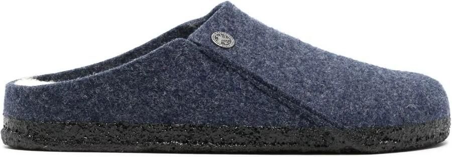 Birkenstock Zermatt vilten slippers Blauw