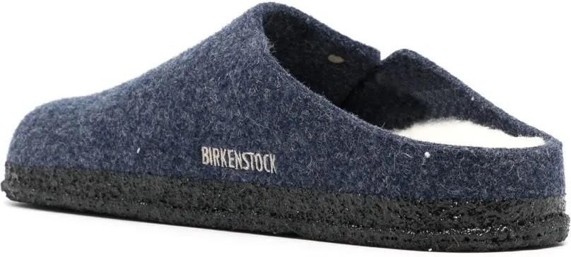 Birkenstock Zermatt vilten slippers Blauw - Foto 4