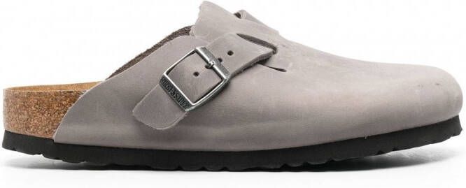 Birkenstock Klompen met gesp Grijs