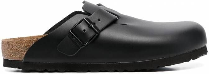 Birkenstock Boston klompen met gesp Zwart