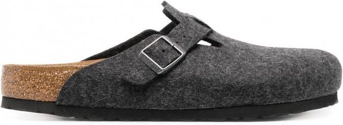 Birkenstock Boston slippers met ronde neus Grijs