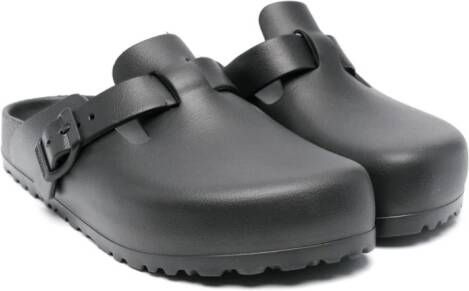 Birkenstock Boston slippers van imitatieleer Zwart