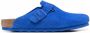 Birkenstock Boston suède sandalen Blauw - Thumbnail 1
